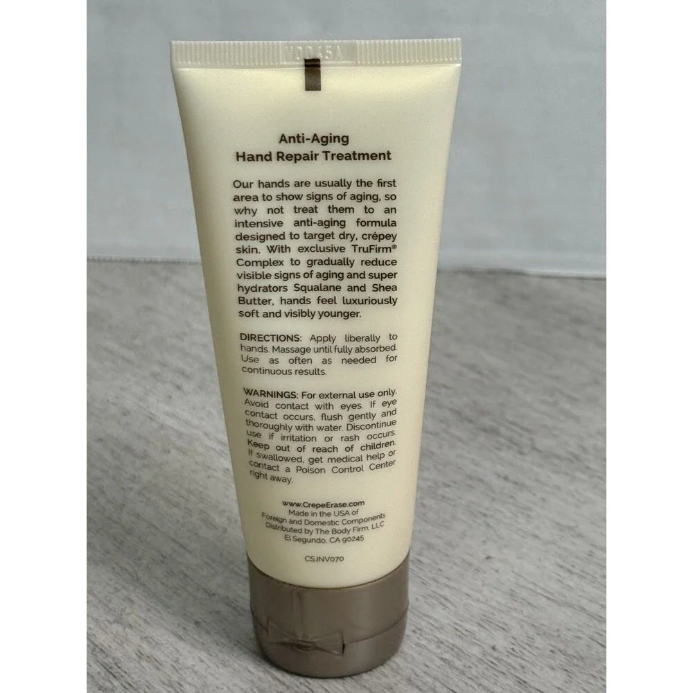 Crepe Erase Anti-Aging Hand Repair Treatment 3 oz 90mL w/ TruFirm New Sealed
